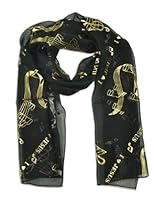 Algopix Similar Product 15 - Jesus Music Scarf (Black)