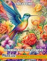 Algopix Similar Product 16 - Large Print Hummingbirds Flowers