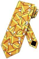 Algopix Similar Product 9 - Candy Corn Neck Tie Halloween Ties Mens