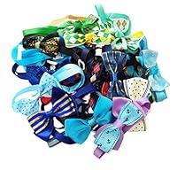 Algopix Similar Product 15 - PET SHOW 20pcs Small Dog Cats Bow Ties