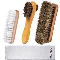 Algopix Similar Product 19 - TAKAVU Shoe Shine Brushes Kit 4PCS 