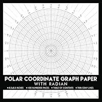 Algopix Similar Product 11 - Polar Coordinate Graph Paper Notebook