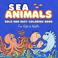 Algopix Similar Product 10 - Sea Animals Coloring Book Bold and