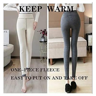 Best Deal for Casual Warm Winter Solid Pants,Soft Clouds Fleece Leggings
