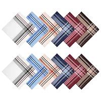 Algopix Similar Product 13 - ZGZUN 12 Pack Mens Handkerchiefs