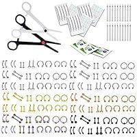Algopix Similar Product 1 - BodyJ4You 200PC Body Piercing Kit Lot