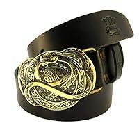 Algopix Similar Product 8 - Leather belt with scandinavian buckle