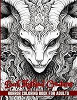 Algopix Similar Product 5 - Dark Mythical Creatures Horror Coloring