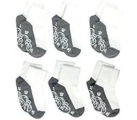 Algopix Similar Product 2 - 6 Pack Non Skid Socks For Unisex Boy