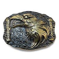 Algopix Similar Product 19 - Belt buckle Odins Raven Handmade