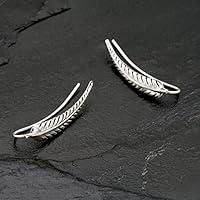 Algopix Similar Product 11 - Unique Ear Climber Sterling Silver