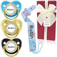 Algopix Similar Product 6 - Personalized Pacifier Set with Name