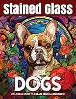 Algopix Similar Product 7 - Stained Glass Dogs Coloring Book Puppy