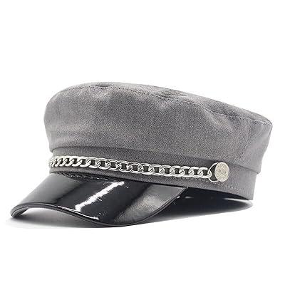Gray Newsboy Cap for Women - Stylish Autumn Hat