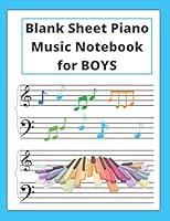 Algopix Similar Product 7 - Blank Sheet Piano Music Notebook for