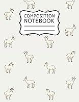 Algopix Similar Product 14 - Composition Book Goat Wide Ruled