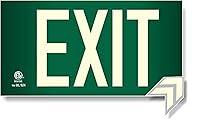 Algopix Similar Product 3 - Photoluminescent Exit Sign Green 
