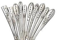 Algopix Similar Product 2 - Herb Markers Set of 10 Silver Plate