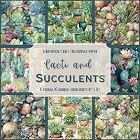 Algopix Similar Product 4 - Cacti and Succulents Scrapbook Craft