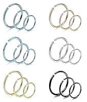 Algopix Similar Product 3 - LOYALLOOK 18Pcs 20G 316L Stainless