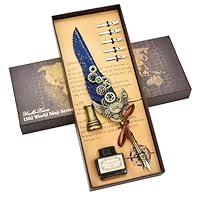 Algopix Similar Product 7 - Hethrone Quill Pen and Ink Set 