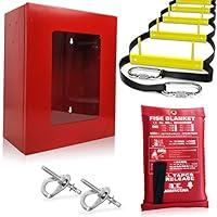 Algopix Similar Product 9 - Fire Escape Ladder with Cabinet  Rope