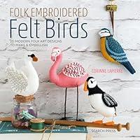 Algopix Similar Product 3 - Folk Embroidered Felt Birds 20 Modern