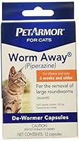 Algopix Similar Product 9 - PetArmor 12 Count Worm-Away Caps Cats