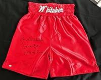 Algopix Similar Product 10 - Pernell Whitaker Autographed Red Trunks