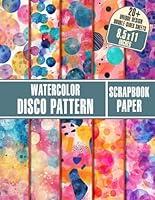 Algopix Similar Product 14 - Watercolor Disco Pattern Scrapbook