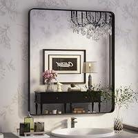 Algopix Similar Product 15 - ISKM Wall Framed Mirror for Bathroom