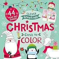 Algopix Similar Product 15 - Christmas Cards to Color 44 Tear Out