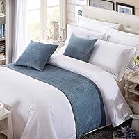 Algopix Similar Product 3 - OSVINO Chenille Bed Runner Solid