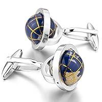 Algopix Similar Product 12 - LBFEEL Really Spins Rhodium Plated Blue