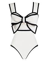 Algopix Similar Product 5 - FLAXMAKER Black and White Swimsuit