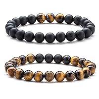 Algopix Similar Product 9 - Hamoery Natural Tiger Eye Stone Bead