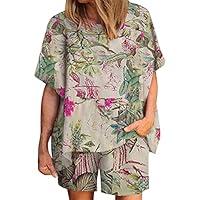 Algopix Similar Product 17 - Shelnghohu Summer Linen Set For Women