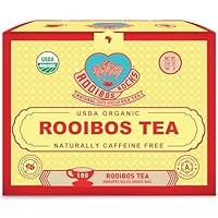 Algopix Similar Product 3 - Organic Red Rooibos Tea Bags 100 Count