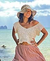 Algopix Similar Product 13 - Cotton Crochet Crop Top Cream Crochet