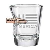 Algopix Similar Product 7 - BenShot Merica Shot Glass with Real