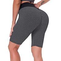 Algopix Similar Product 1 - FAMOORE Womens High Waist Yoga Short