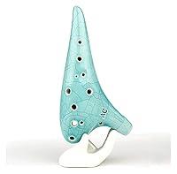 Algopix Similar Product 1 - Ocarinas 12 Hole Ocarina Light Blue