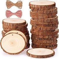 Algopix Similar Product 4 - Fuyit Natural Wood Slices 30 Pcs