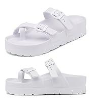 Algopix Similar Product 17 - Womens White Platform Sandals