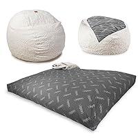 Algopix Similar Product 9 - CordaRoys Faux Fur Bean Bag 