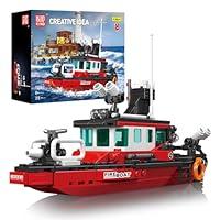 Algopix Similar Product 18 - Mould King City Boat Building Block Sets