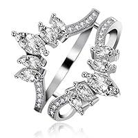 Algopix Similar Product 4 - Uloveido White Gold Plated Ring