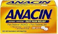 Algopix Similar Product 15 - Anacin Aspirin NSAID caffeine pain