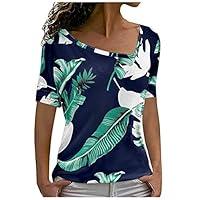 Algopix Similar Product 6 - BCDlily Woman Tshirts Graphic Blouses