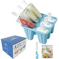Algopix Similar Product 18 - Popsicle Molds 6 Pieces Silicone Ice